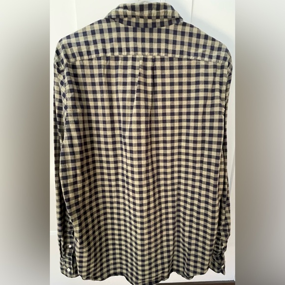 J. Crew button down shirt secret wash shirting classic fit green blue checks - Picture 4 of 8